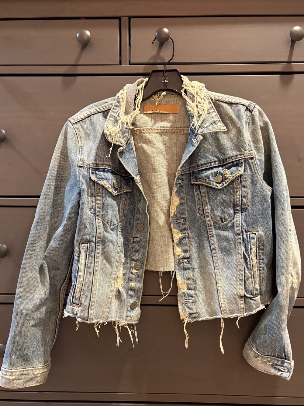 GRLFRND Cara Denim Jacket Size S